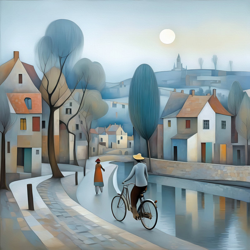 Ride In The Moonlight, H 30 po x l 30 po