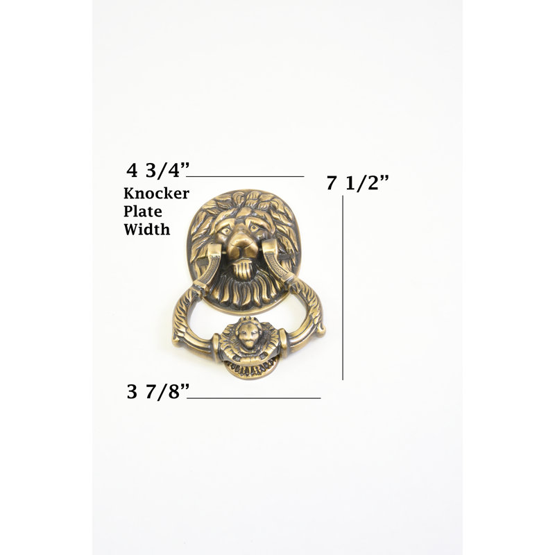 Brass Door Knocker, Antique Brass