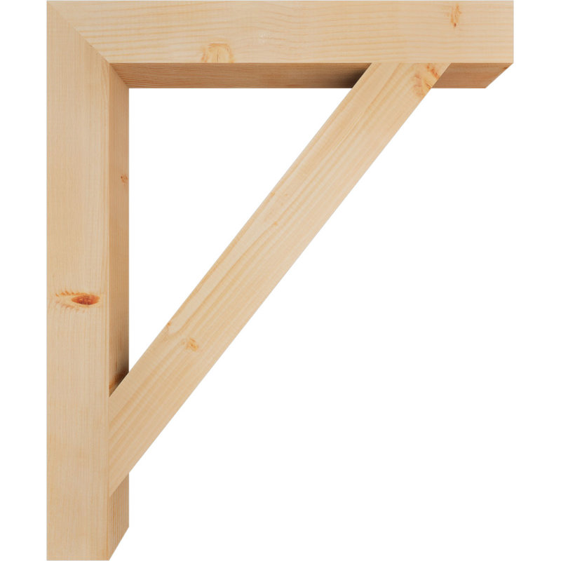 Traditional Block Bracket, Douglas Fir (Smooth), 36" H x 4" W x 30" D