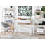 Dawnisha Metal Base Writing Desk-62419321-62405541