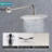Wall Mounted Round Shower Combo Set with 10" Rain Shower head and Handheld Shower Head Set with Pressure Balancing Valve