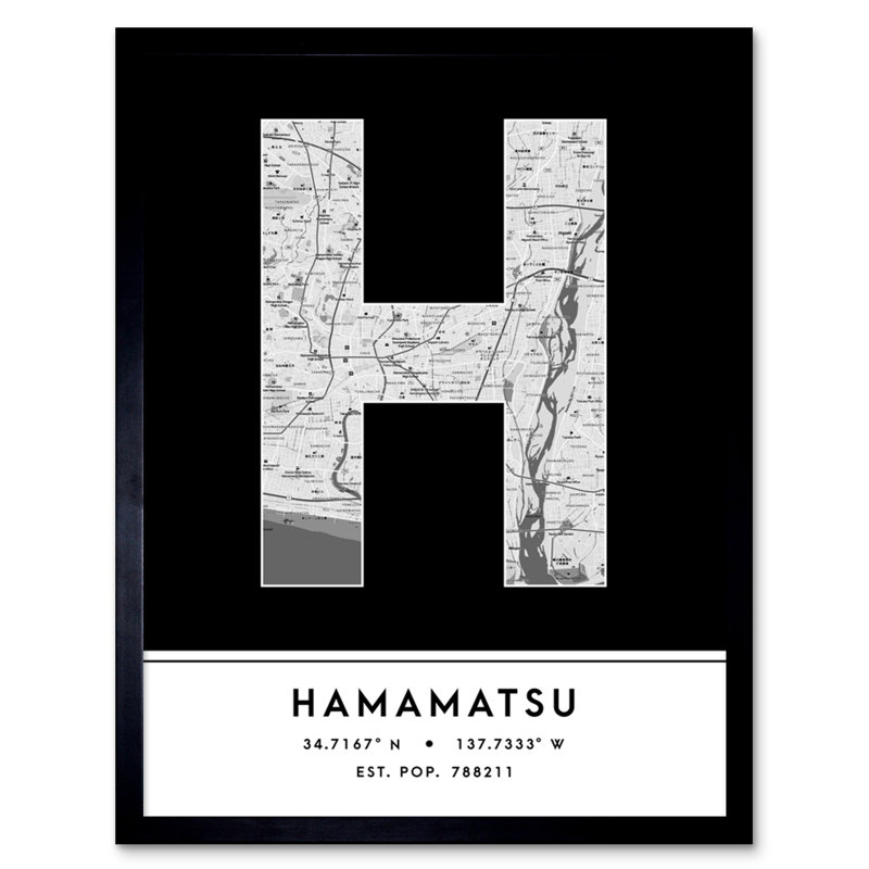 Fukuoka Japan City - Single Picture Frame Typography