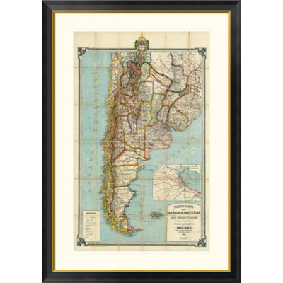 " Nuevo Mapa De La Republica Argentina, Chile, Uruguay Y Paraguay, 1914 " by Pablo Ludwig