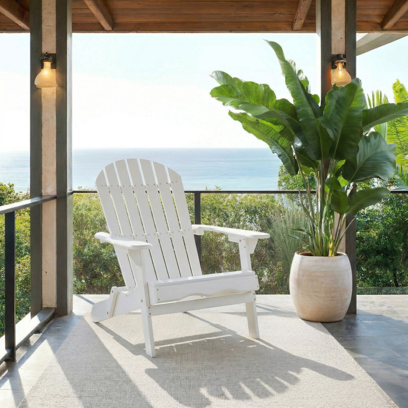 Eden Adirondack Chair, White