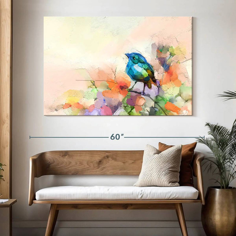 Brampt Bird Abstract, 34" H x 51" W