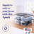 Homz Secure Latch Large Clear Stackable Storage Container w/ Lid-97280245-97282264-97280246
