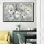 «Flowers on Grey», reproduction de peinture acrylique sur toile-29608568-29608923