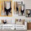«Golden Minimalist Abstract I», reproduction sur toile-86491548-86491547