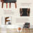 Mid-Century Modern Faux Leather Upholstered Dining Arm Chair , Wood Frame Side Chairs for Dining Room, Kitchen and Living Room-447999986-442372192