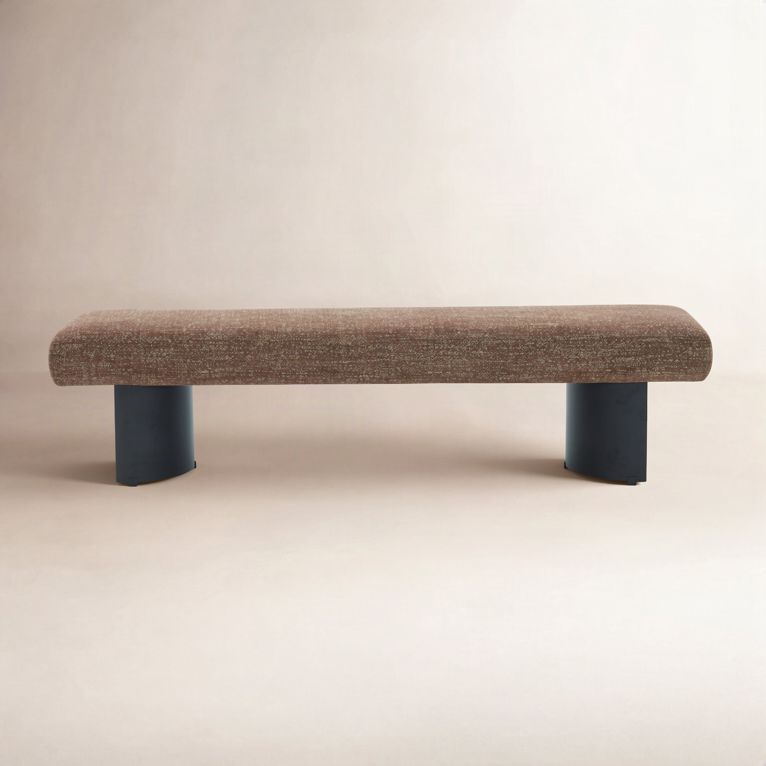 Axelle Bench, Dark Brown Chenille