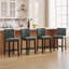 Tabouret de comptoir rembourré de 26 po avec structure en bois massif-104093393-119089529-122430101