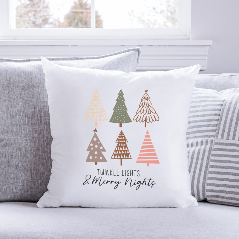 BohoChristmas-05 Reversible Throw Pillow, 14" x 14"