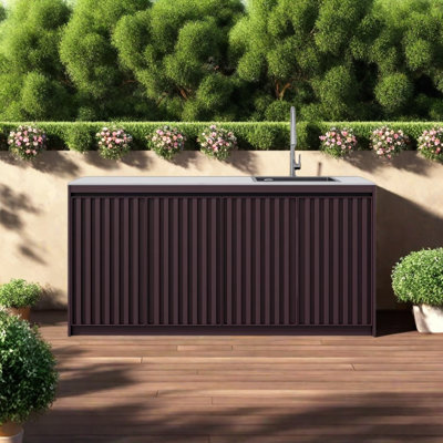 Outdoor Aluminum Cabinet with Sink
