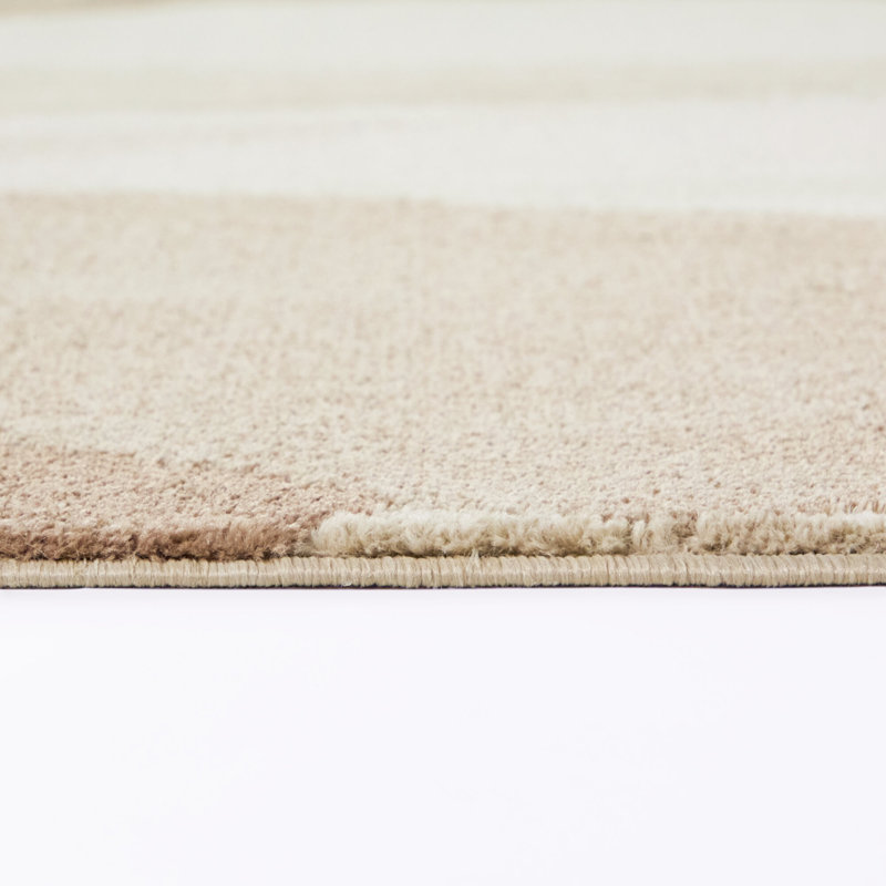 Tapis floral abstrait beige Alamanda, 5'3" x 7'