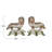 Stoneware Staffordshire Dog Bookends