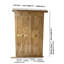Portes de grange pliantes à double finition en bois d'aulne avec quincaillerie coulissante en bois-102356077