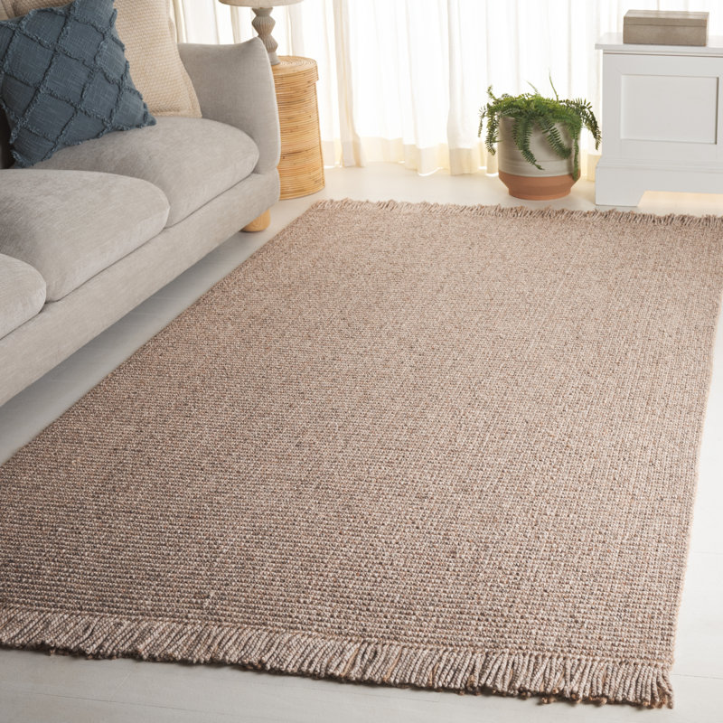 Tapis naturel en fibre naturelle 842 beige, Rectangle de 5 pi x 8 pi