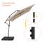 Parasol carré en porte-à-faux 98,4 po Donnella-1214497226