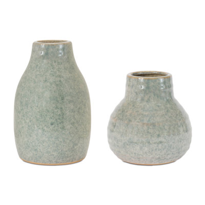 Speckled Glaze Stoneware Vase (Set of 2)