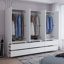 Large Combination Freestanding Armoire With 6 Drawers