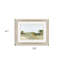 «Relaxing View Serene Landscape», reproduction d'art encadrée argentée