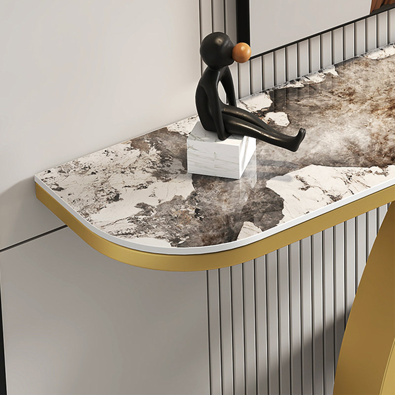 Console Luxury, 31.5" H x 47.2" W x 11.8" D, Doré