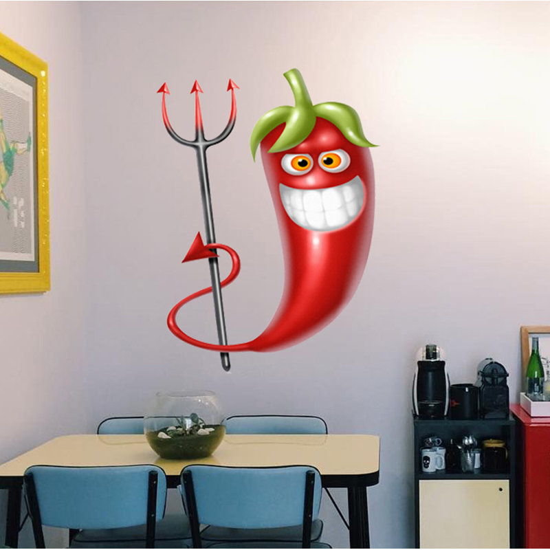 Adhésif décoratif Pepper Devil, H 46 po x l 65 po