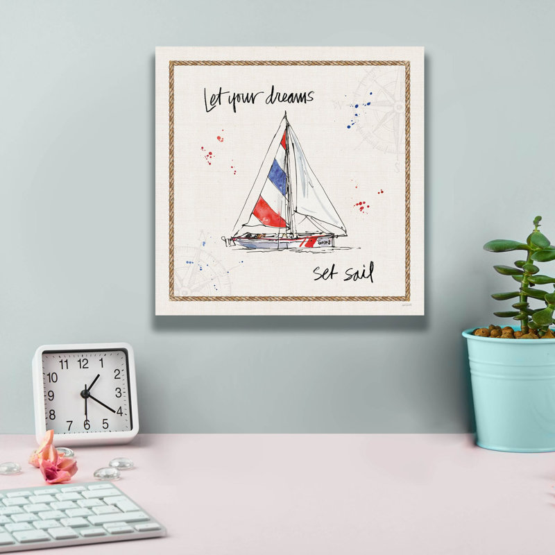  «Coastal Buoys 3» par Anne Tavoletti, art mural sur toile, 12 po x 12 po, H 12 po x l 12 po