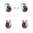 4 Piece Polyurethane on Aluminum Caster Set