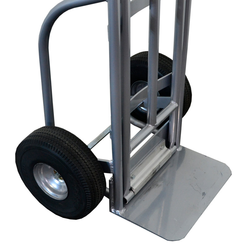 Welded Aluminum Truck with P-Handle with 10″ Pneumatic Tires