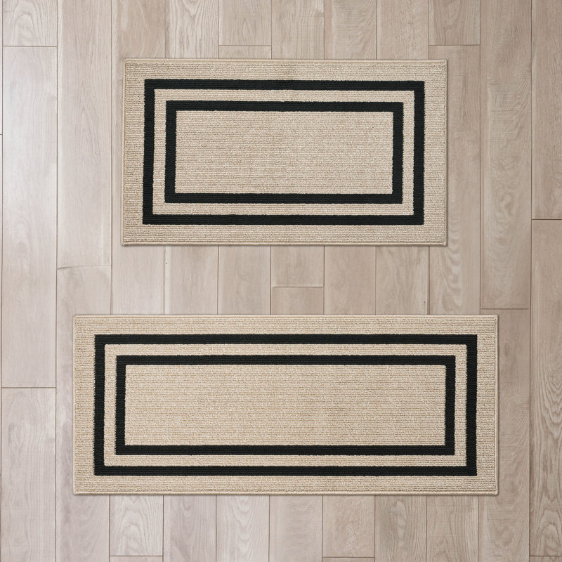 Jean Pierre Double Border All Loop Tufted Rugs