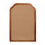 Miroir de coin arrondi 20 po x 30 po en bois massif de couleur brun jaunâtre, pour chambre à coucher, salle de bain, salon, vestibule-1864983586-1864983587