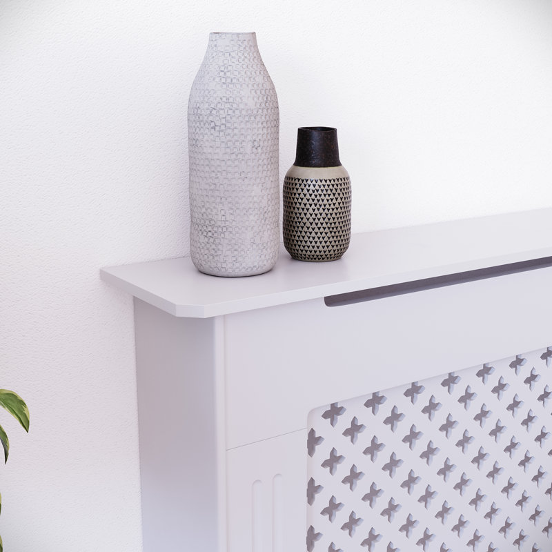 Reta Radiator Cover, 82cm H x 151cm W x 19cm D, White