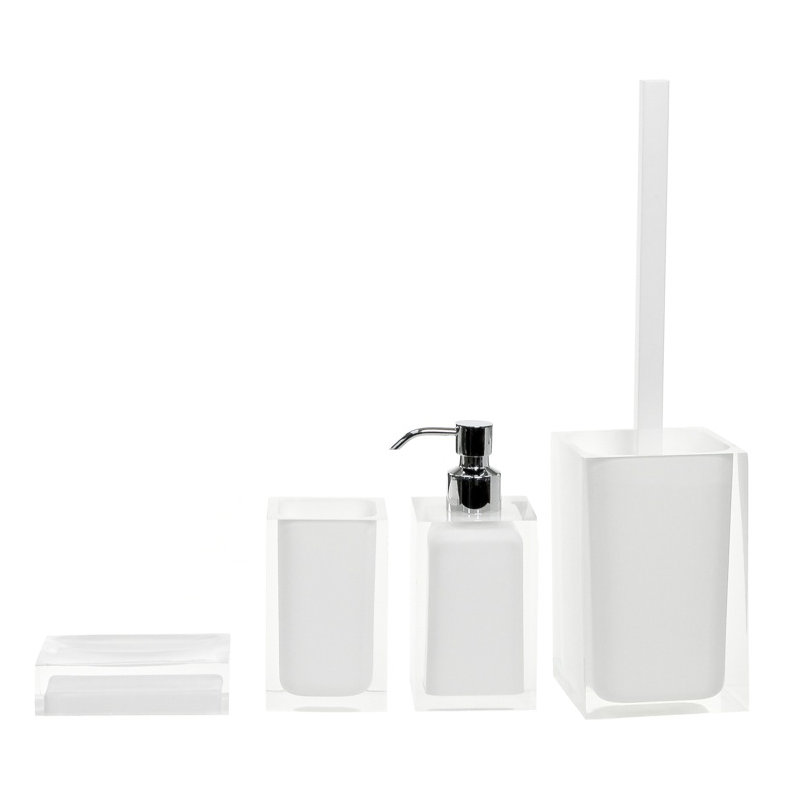 Ensemble d’accessoires de salle de bain 4 pièces Currahee, Blanc