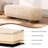 59.1" Upholstered Bench With Solid Wood Frame And Bentwood Legs, Fully Assembled