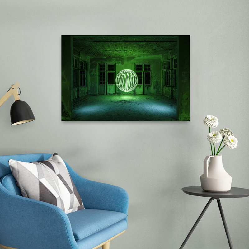 Art mural abstrait Spinning Orb, H 16 po x l 24 po