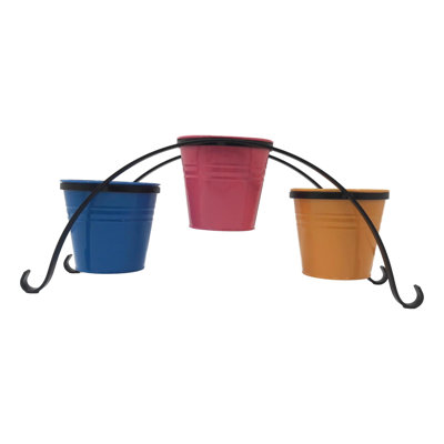 Brock Metal Pot Planter