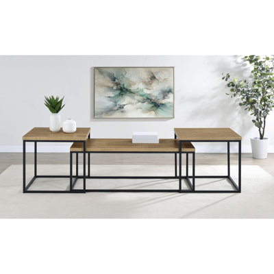 Ensemble de tables basses 3 pièces Rosey Mango