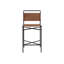 Upholstered Stool with Metal Frame-1897826138