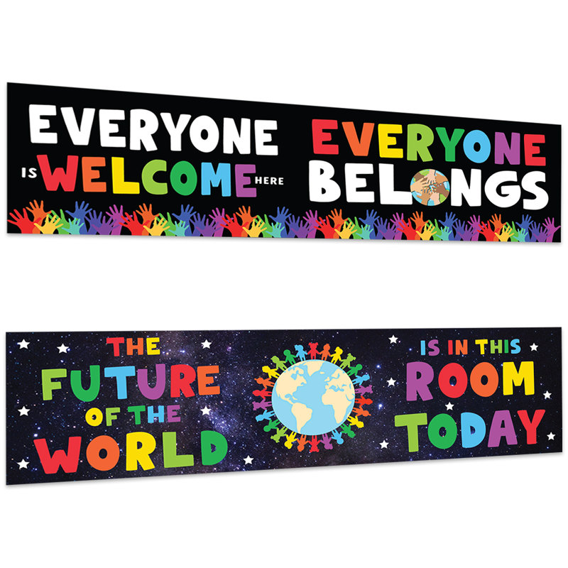 Affiche de bienvenue en classe, Black