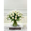 X-large 50 Tulip 19 Inch French Floral Arrangement In Vase