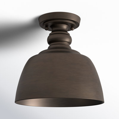 Holmes Single Light Metal Flush Mount