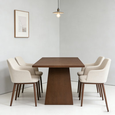 82 Inches Lowell Pedestal Dining Table