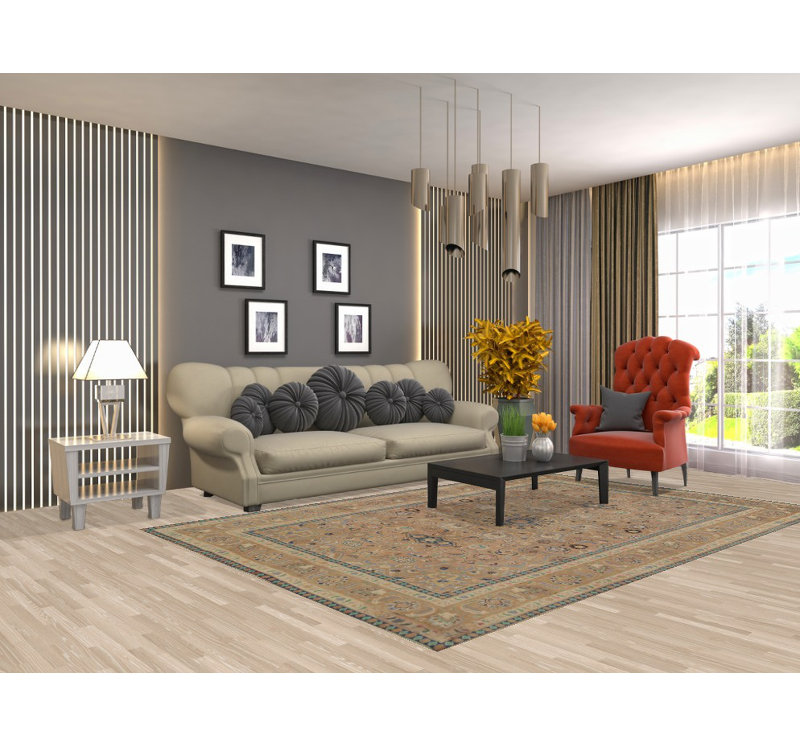 Tapis traditionnel rétro 6 x 9
