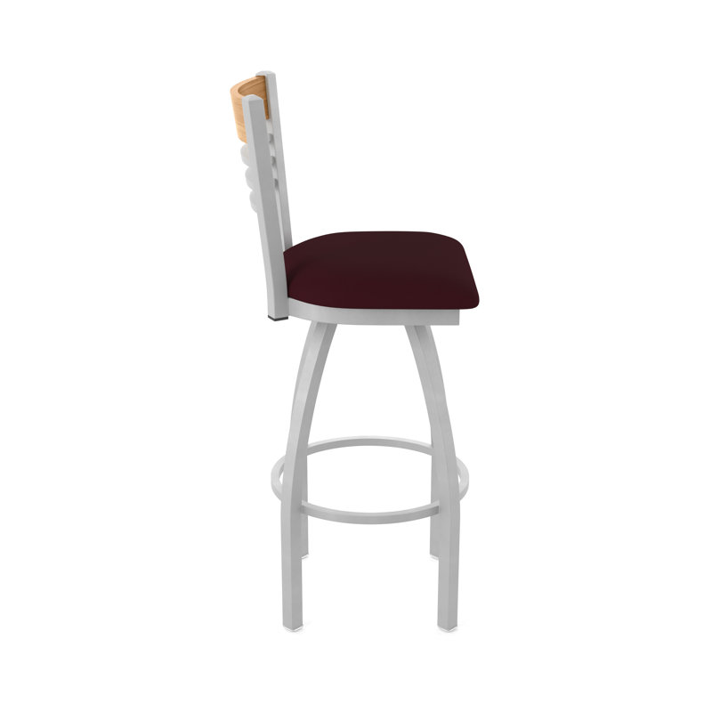 Tabouret tournant 880 Eleanor, Gris, Espresso, Tabouret de bar (siège de 30 po de hauteur)