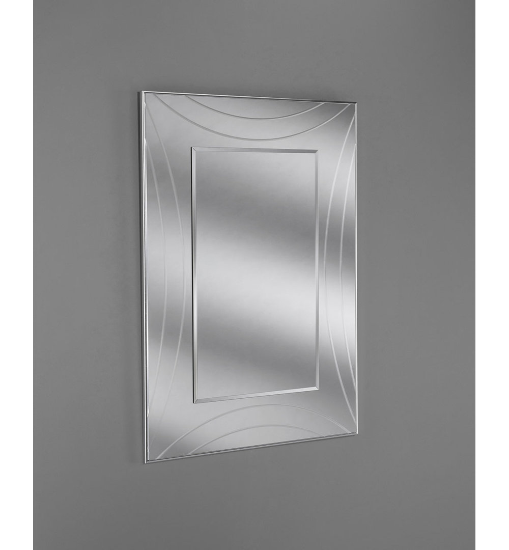 Wood Flat Wall Mirror