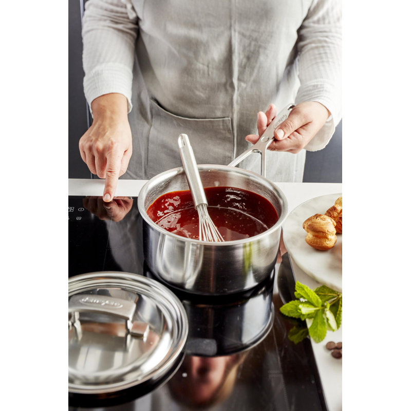 Demeyere Industry 5-Ply 1.5-Qt Stainless Steel Saucepan, 3 quarts