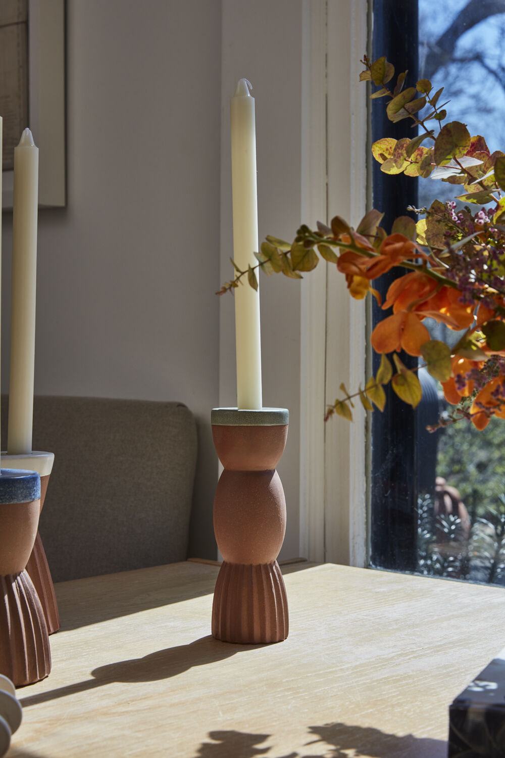 8'' H Ceramic Tabletop Candlestick