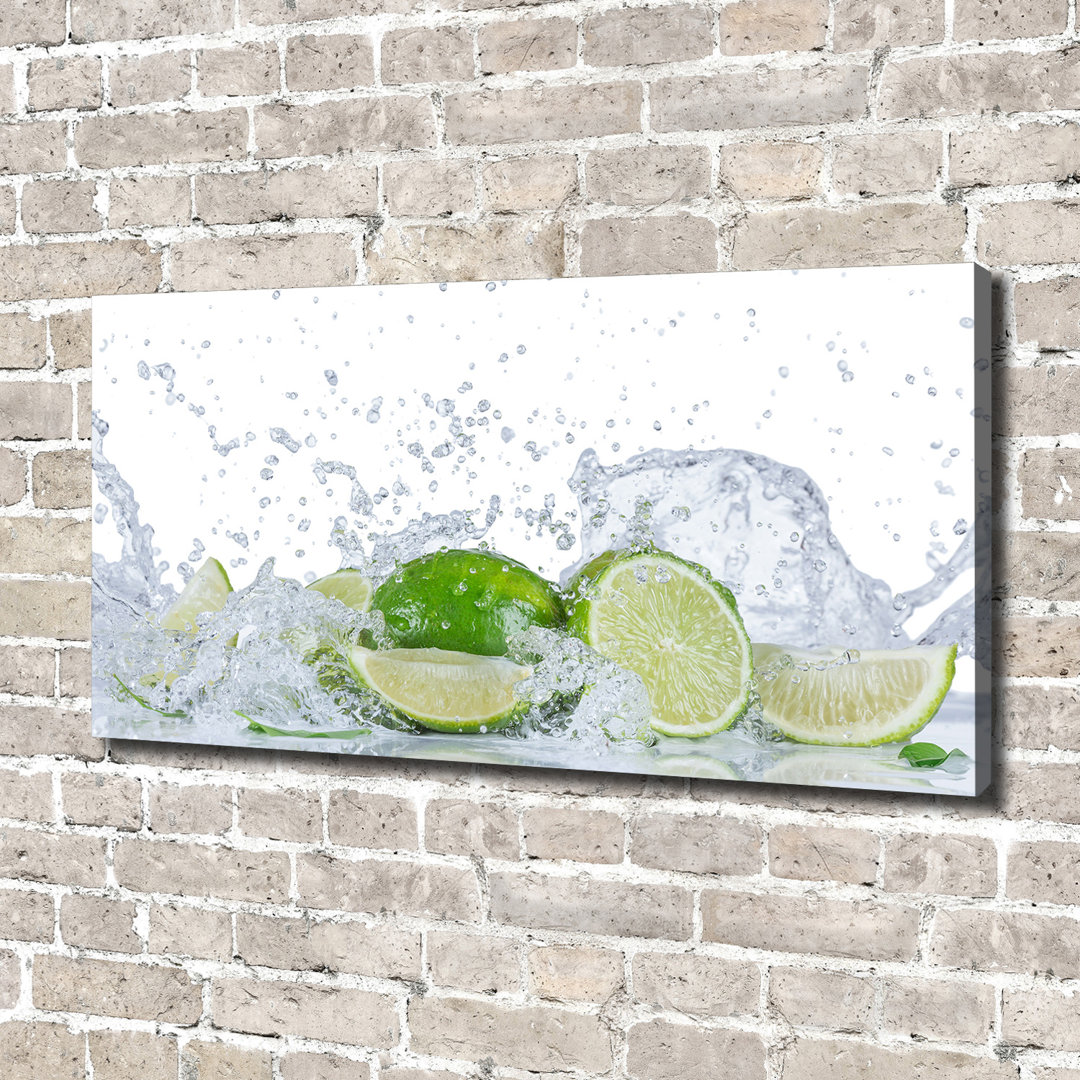 Limes And Water - Wrapped Canvas Print