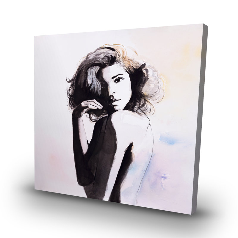 Almost nude - 32"x32" art on canvas